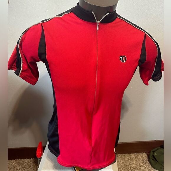 Pearl Izumi Mens Large Red/Black Cycling Jersey - Picture 1 of 7